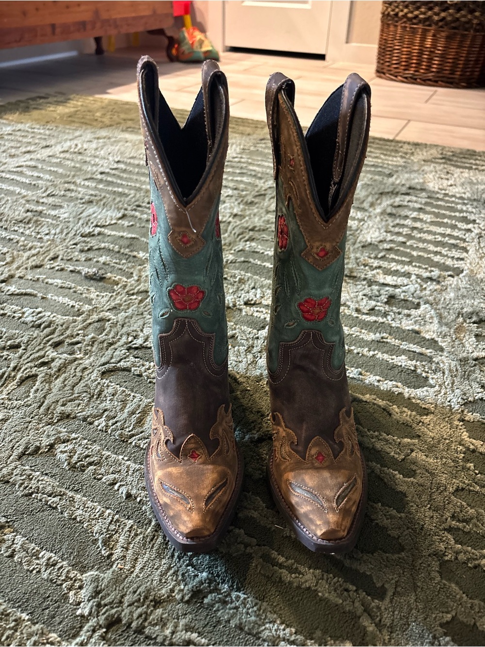 Laredo Miss Kate Leather Western Cowboy Boots - Women's Size 6 - NWOT